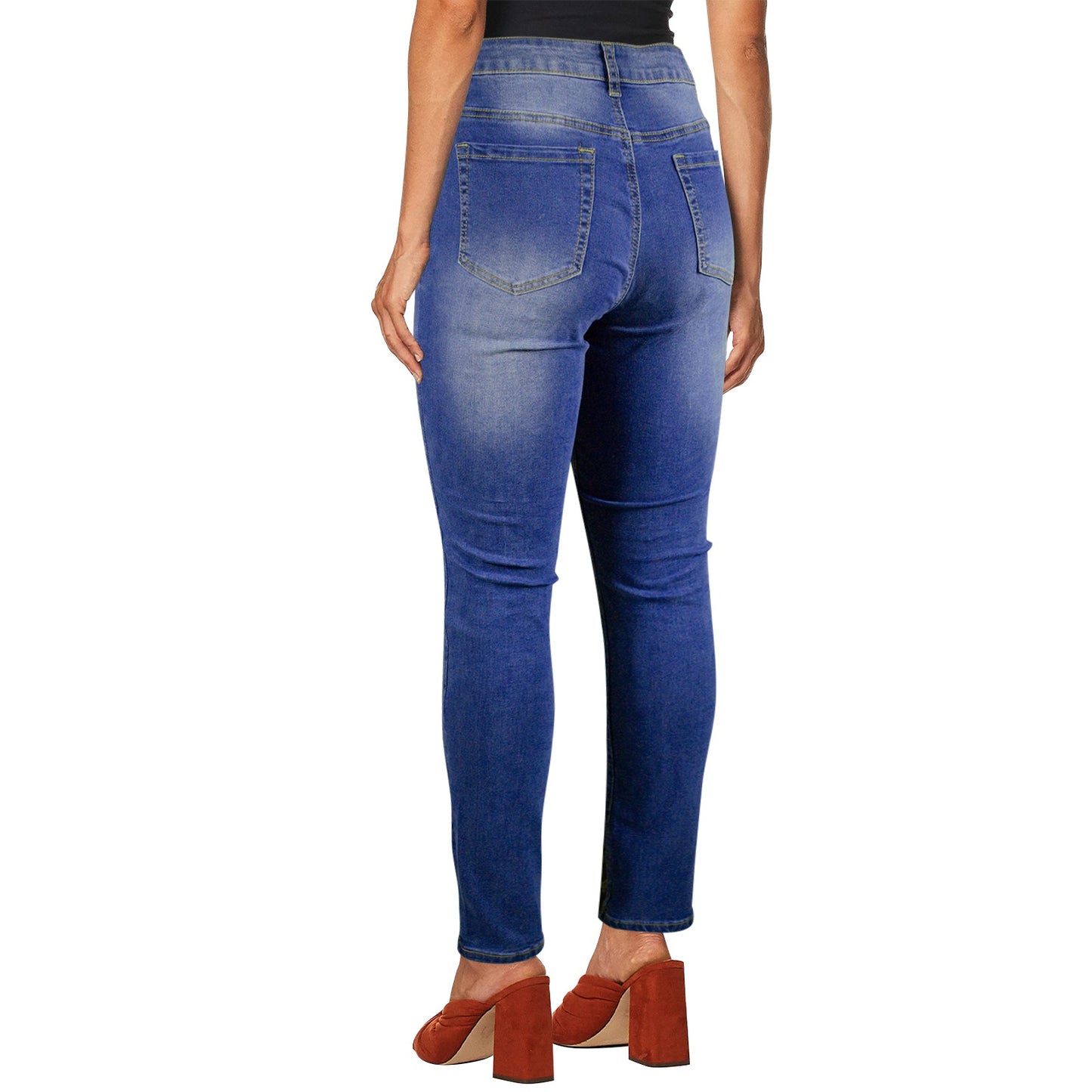 4 DIRECTIONS  Women's Jeans (Front Printing)(Made in Queens)