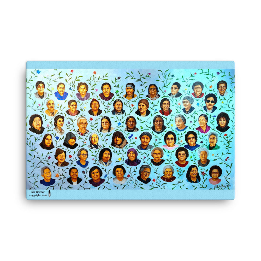 MANDAN-HIDATSA-ARIKARA WOMEN Canvas