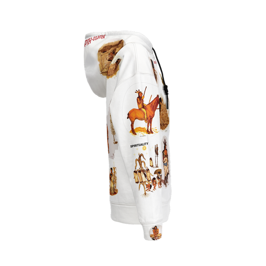 NUETA-HIDATSA-SAHNISH UNISEX Men’s Relaxed Fit Hoodie-Super Heavy 375g